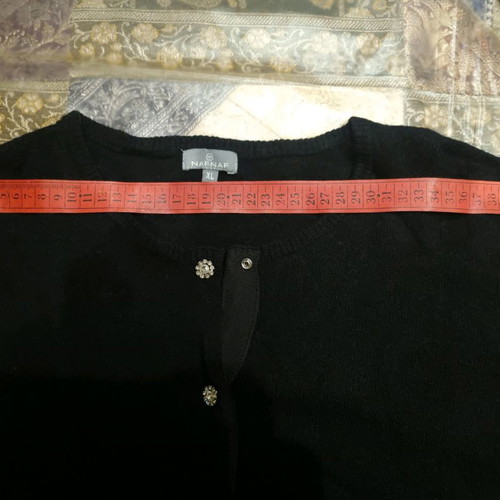 Naf Naf black lambswool cardigan like new, size XL