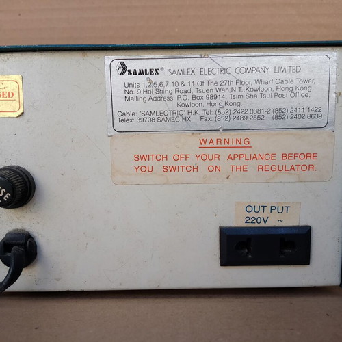 Samlex CVR 300 voltage regulator 250VA used