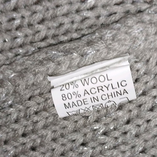 Sleeveless knitted dress like new, silver, Rodi