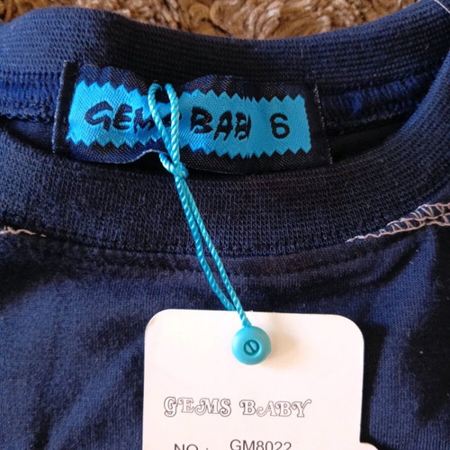 Gems baby set shirt and shorts size 6 new with tags