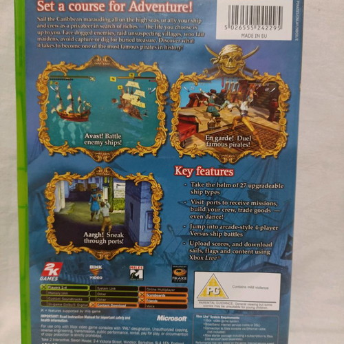 Pirates Xbox used classic action game