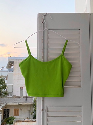 Σετ φούστα τοπ πράσινο σαν καινούργιο, ένα μέγεθος S-L