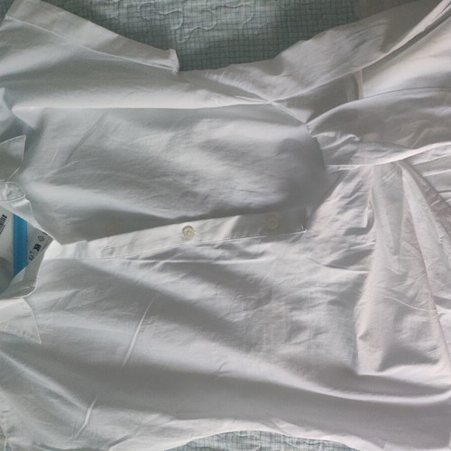 Zara white shirt with side tie, new