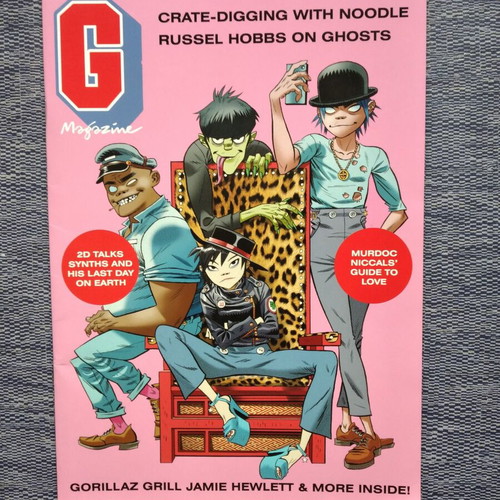 Gorillaz G Magazine 2017 used, UK visual band issue