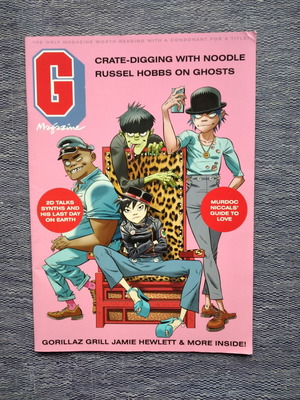Gorillaz G Magazine 2017 used, UK visual band issue