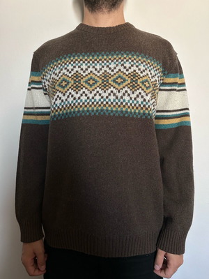 Zara pullover size Large like new, brown multicolor
