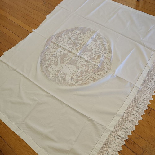Handmade curtain without tape 170 x 135, like new