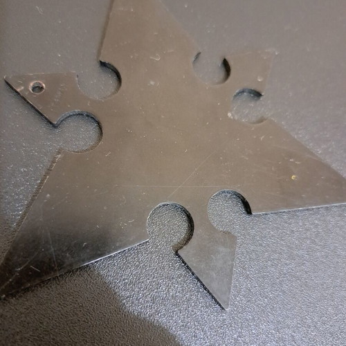 Shuriken throwing star decorative used, made in Taiwan