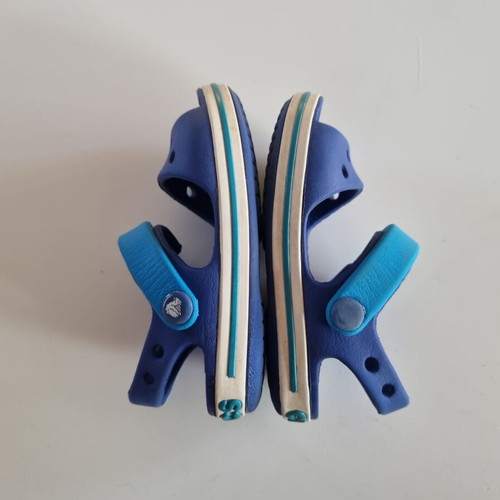 Crocs children's sandals used, blue size C6