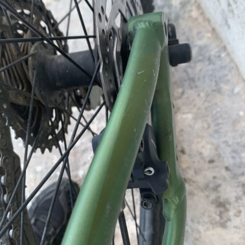 Merida mountain bike used with disc brakes and front suspension