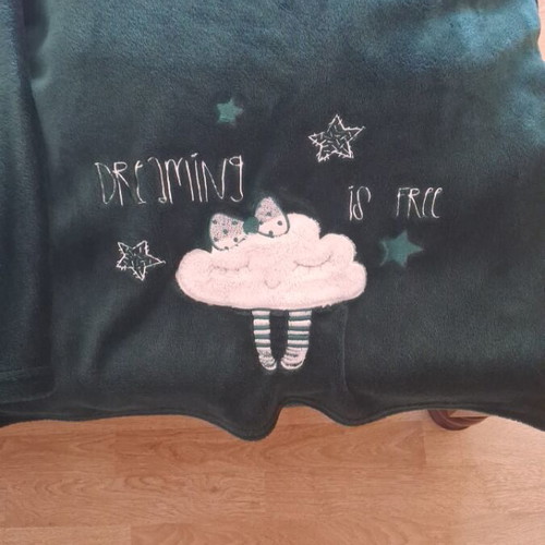 Fleece pyjamas, green, size L