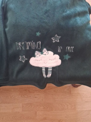 Fleece pyjamas, green, size L