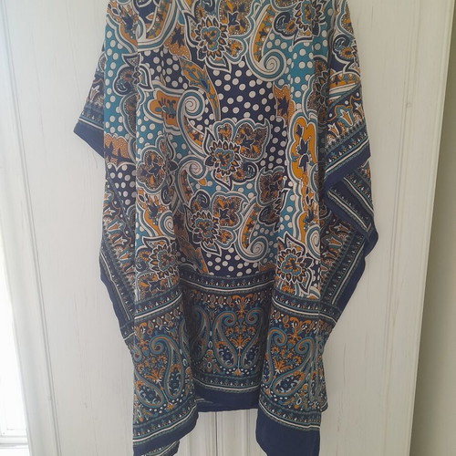 Kimono dress for beach, used, multicolor, free size