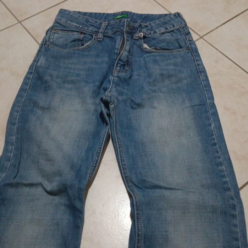 United Colors of Benetton men's and kids' jeans used, blue, size S