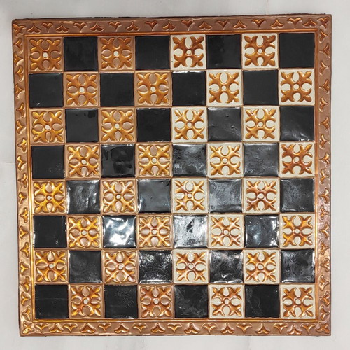 Handmade copper chessboard surface like new