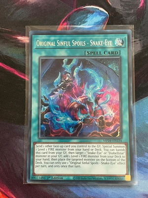 Original Sinful Spoils Snake-Eye Yu-Gi-Oh! card new condition
