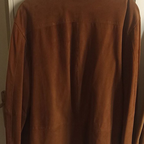 Vera Pelle Italy leather jacket men's brown like new XL