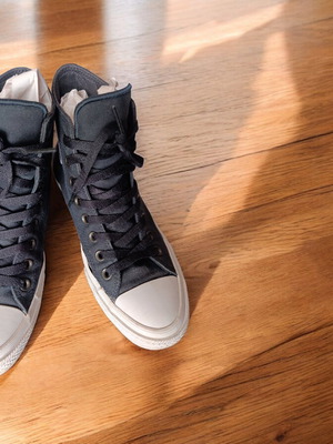 Converse All Star Genuine Black High-Top Shoes Like New Size 40