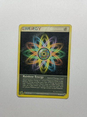 Κάρτα Rainbow Energy μεταχειρισμένη, EX Ruby & Sapphire 95/109