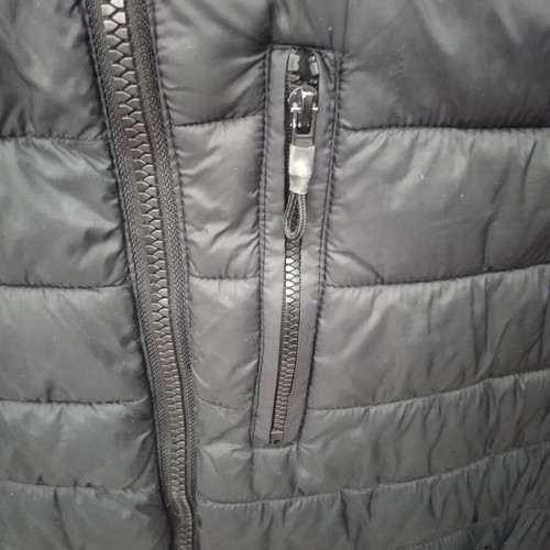 Lightweight unisex jacket used, black, with hood