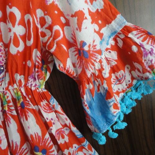 Antica Sartoria Positano by Giacomo Cinque Italian dress like new, red, cotton, size S-M