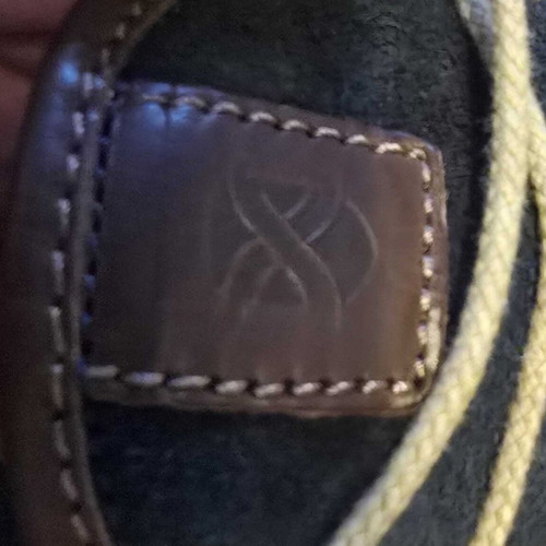 Brimarts suede sneakers used, dark blue and brown, size 44