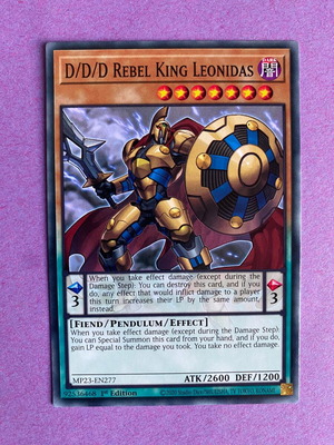 D/D/D Rebel King Leonidas Yu-Gi-Oh! Card 1st Edition Near Mint
