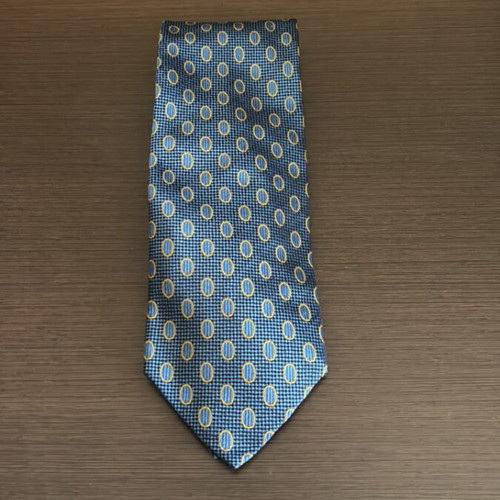 Mauritsio men's silk tie like new, blue