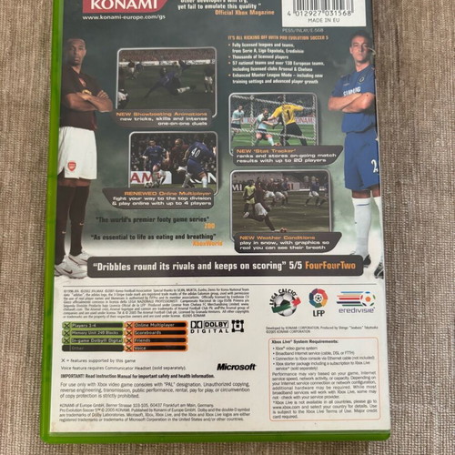 Pro Evolution Soccer 5 Xbox original used, English full version