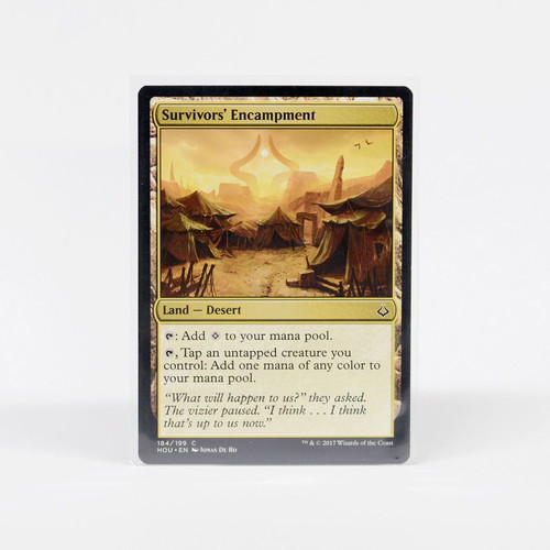 Survivors' Encampment Magic The Gathering card near mint, HOU set