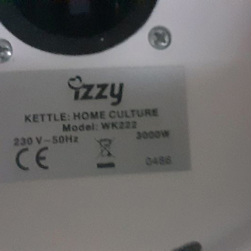 Izzy kettle used with plug discoloration