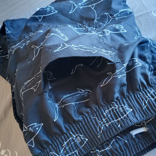 Men's swim shorts Bermuda size L black like new
