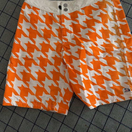RRD men's swim shorts size S new white and orange