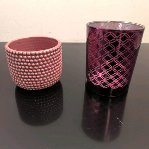 Two decorative vases like new in nice colors