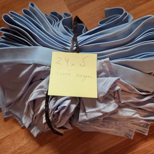 Men's boxers new, pack of 24, size S, blue