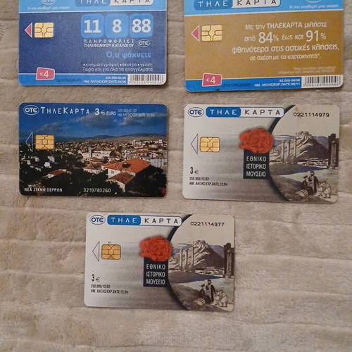 OTE phone cards collectible like new, pack of 5