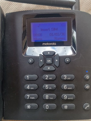 Motorola FWL200 cordless phone like new, black