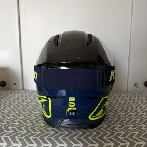 Klim Off-Road Koroyd F5 Vivid Blue Helmet Medium 56-57 with Klim Edge Goggle