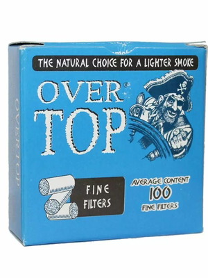 Over Top 8mm filters pack of 100
