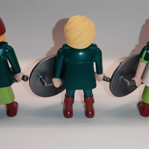 Playmobil викингски щитови девойки custom употребявани, комплект от пет