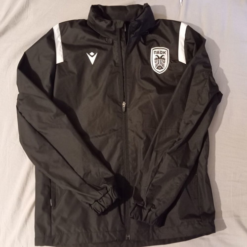 PAOK waterproof jacket, small, Macron, black