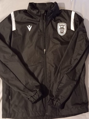 PAOK waterproof jacket, small, Macron, black