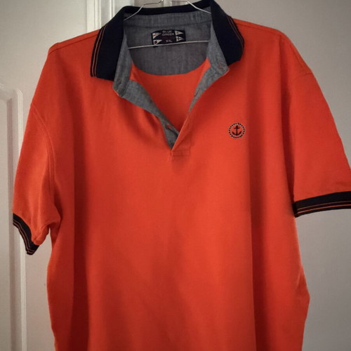 Blue Green polo shirt new, orange, sizes XXL and 3XL