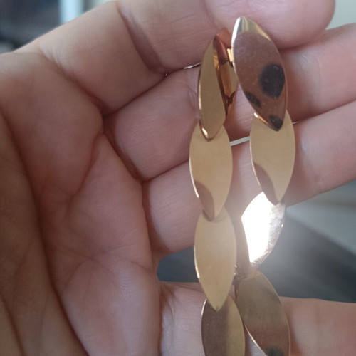 Long stainless steel earrings