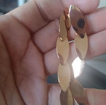 Long stainless steel earrings