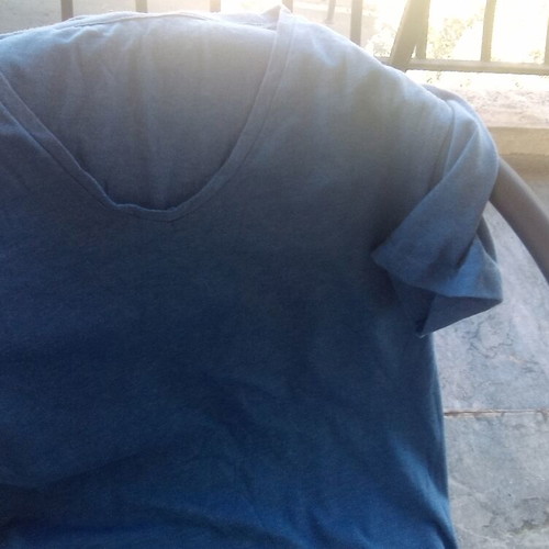 Men's blue tank top, size large