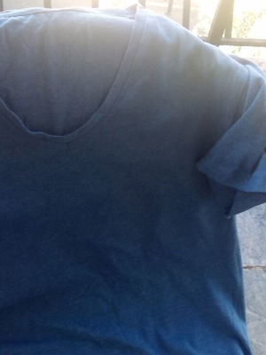 Men's blue tank top, size large