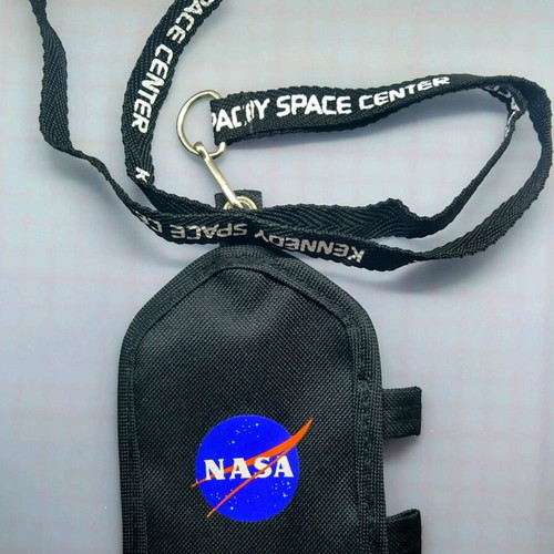 NASA commemorative ID holder with lanyard new