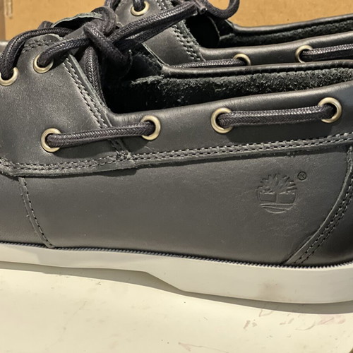 Timberland boat shoes leather navy blue