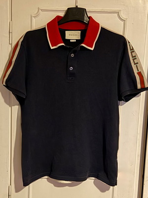 Gucci Pique Polo T-shirt σαν καινούργιο, μπλε, μέγεθος M